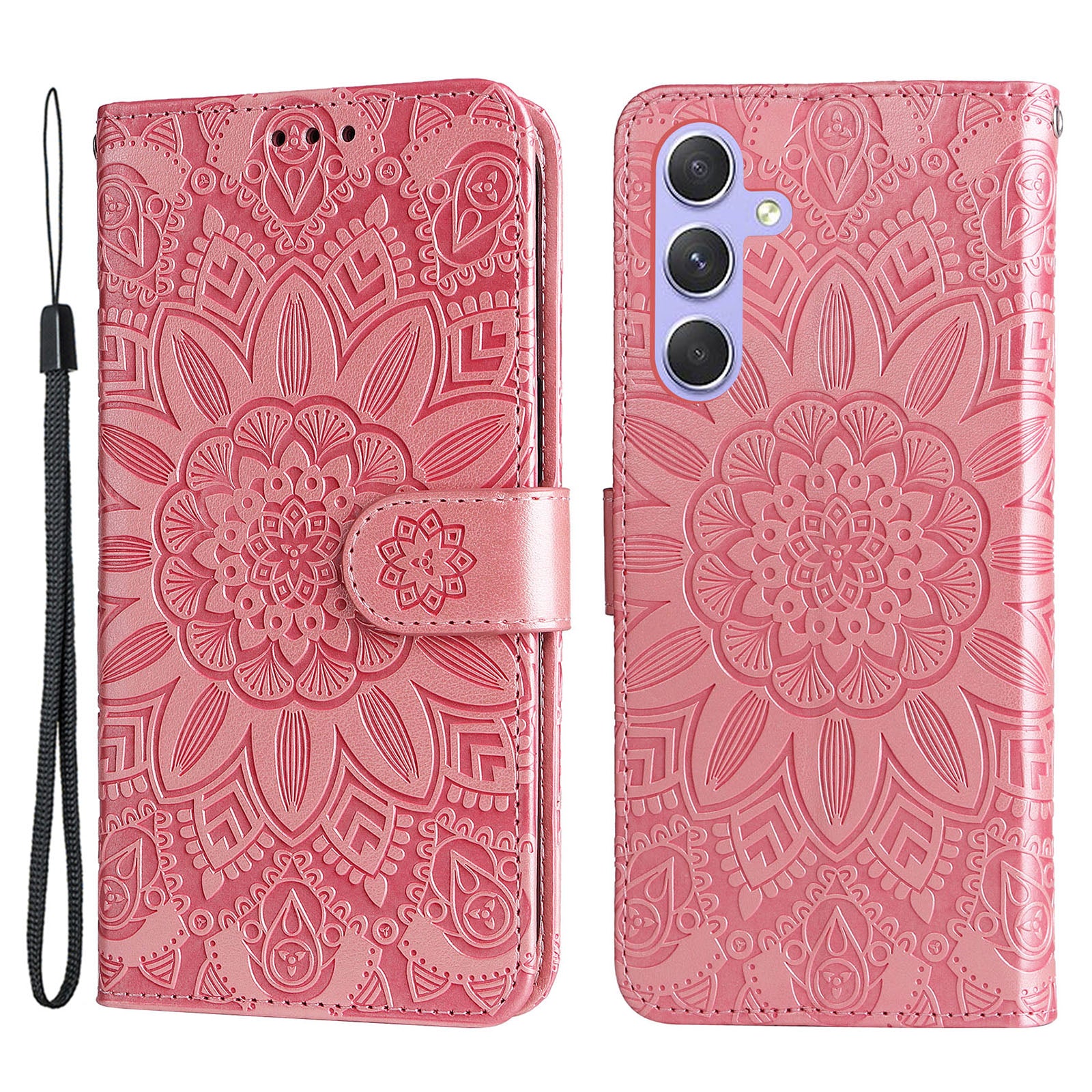 For Samsung Galaxy M54 5G / F54 5G PU Leather Flip Phone Case Sunflower Imprinted Stand Wallet Cover For Samsung Galaxy M54 5G / F54 5G PU Leather Flip Phone Case Sunflower Imprinted Stand Wallet Cover